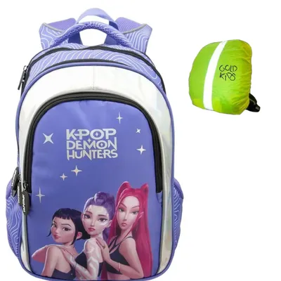Produktbild von Rucksack Schulrucksack Teenager Kinderrucksack für Jungen und Mädchen Ranzen Tornister Schulltasche und Regenschutz - K-POP Motiv