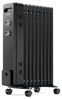 Immagine prodotto di Radiatore ad olio da 2000W, radiatore ad olio con 9 lamelle, termostato regolabile