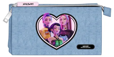 Zdjęcie produktu dla Łowcy demonów Kpop Huntrix potrójna Federmappe