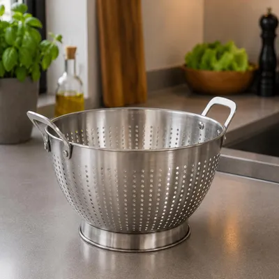 Edelstahl Sieb Küchensieb abtropfen Ø23xH16cm