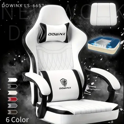 Produktbild von Gaming-Stuhl - Bürostuhl - Computerstuhl - Rennstuhl - Gaming-Stuhl - Ergonomisches Design - Verstellbare Fußstütze