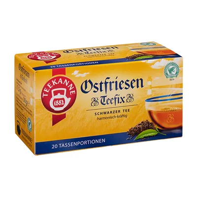 Produktbild von Teekanne Ostfriesen Teefix Schwarzer Tee harmonisch kräftig 30g