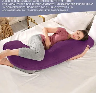 Produktbild von Famanu Stillkissen J-Form 65x125cm - Baumwolle