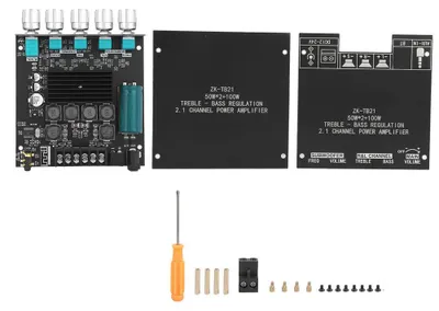Obrázok produktu pre Doska výkonového zosilňovača pre modul digitálneho potenciometra hlasitosti Bluetooth, 2.1-kanálový