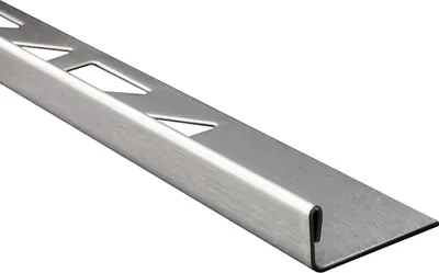 Produktbild von L-Profil Edelstahlschiene Profil Fliesenschiene Edelstahl V2A L250cm 8mm gebürstet