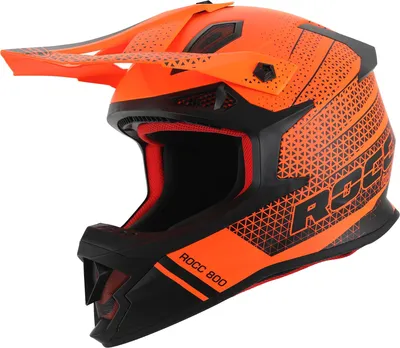 Obrázok produktu pre Motokrosový prilba Rocc 800, čierna matná/oranžová, veľkosť M (57/58)