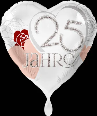 Produktbild von 25 glückliche Jahre Folienballon 43cm