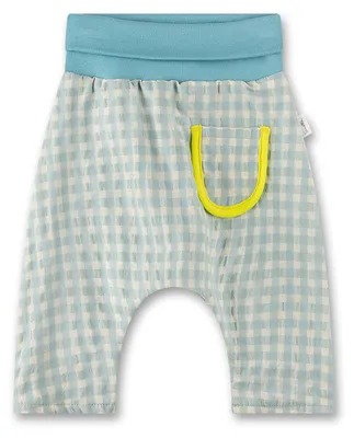 Produktbild von Sanetta Pure Mädchen-Sweathose blau kariert 80