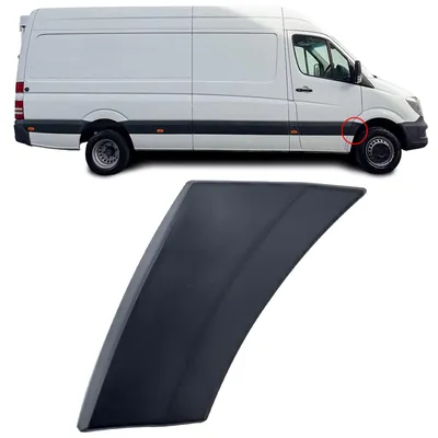 Für Mercedes Sprinter W906 Seitenleiste Türleiste Zierleiste Kotflügel RECHTS in der Farbe von Carparts-Online GmbH