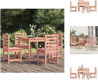 Produktbild von vidaXL 5-tlg. Garten-Essgruppe Massivholz Douglasie -  Gartenmöbel-Sets