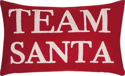 Produktbild von pad Kissenhülle Team Santa red 30 x 50 cm mit Stickerei und Reißverschluss