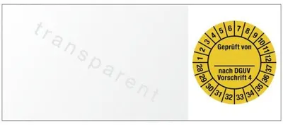 Produktbild von Dreifke® Kabelprüfplakette  von ___ nach DGUV Vorschrift 4, 2028-2037,...