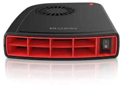 Productafbeelding van Brandson automatische verwarming voor auto's, 1000 W, interieurverwarming voor 230 V, keramisch verwarmingselement, montageplaat, tuimelschakelaar, bedrijfscontrolelampje, frontrooster, 1 stuk, zwart en rood