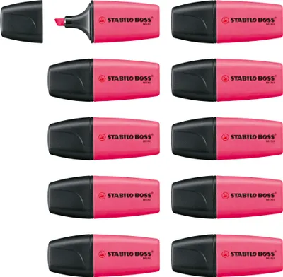Produktbild von STABILO Textmarker - BOSS MINI - 10er Pack - pink