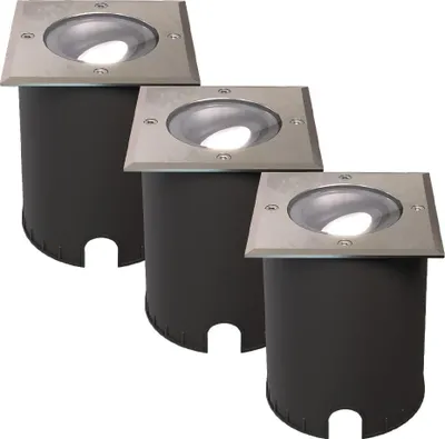 Produktbild von hoftronic LED Bodeneinbaustrahler 4,5W GU10 6500K dimmbar Edelstahl IP67