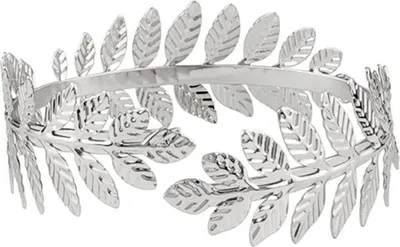 Produktbild von Blattförmiges Oberarmarmband aus Metall, Spirale, Spiralform, Armband, Manschettenöffnung, verstellbar, Armreif, Armbinde, Schmuck, Geschenk