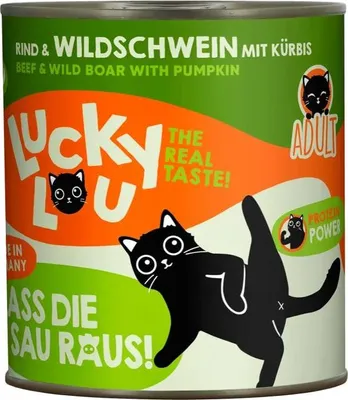 Produktbild von Lucky Lou Lifestage Adult Rind & Wildschwein 6x 800 g