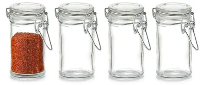 Produktbild von Zeller Gewürzgläser-Set mit Bügelverschluss, 4-tlg., mini, Ø4,5 x 8,4 cm, 19957
