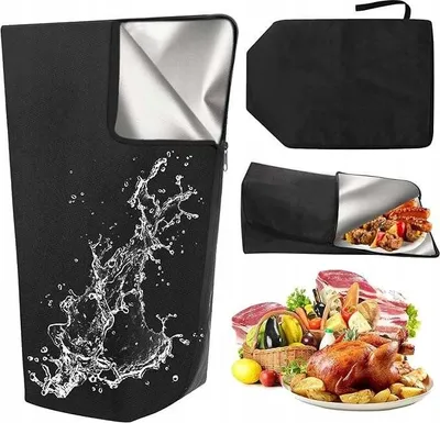 Zdjęcie produktu dla Torba termiczna na grilla wodoodporna piknikowa czarna 36 l