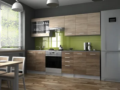 Obrázek produktu pro Kuchyňská linka PAMELA 260x200 - Sonoma + tobacco - Rychle dodání