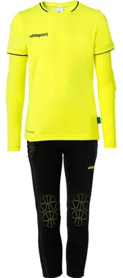 Produktbild von Uhlsport Save Goalkeeper Set Junior 116 fluo gelb/schwarz