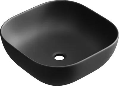 Produktbild von Aufsatzwaschbecken 42 cm schwarz matt