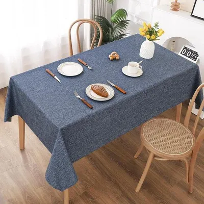 Produktbild von Wasserabweisendes Tischtuch Linnenoptik 100x140cm Innen Außen