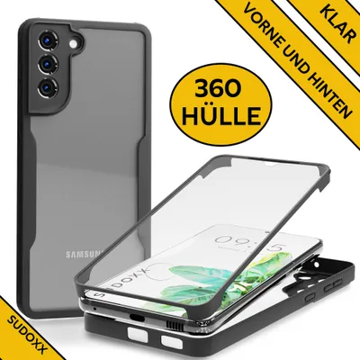 Produktbild von 360 Hülle Für Samsung Galaxy S24 Plus 5G Klar Sicht Rundum Full Cover Sudoxx Acryl Etui Rundum Komplett Schutz