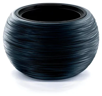 Produktbild von Furu Bowl Blumentopf für Innen- und Außenbereich UV-Beständig Rund Kunststoff Ø 435mm (Anthrazit)