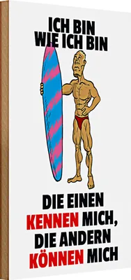 Produktbild von Holzschild Spruch 20x30cm einen kennen mich anderen können mich