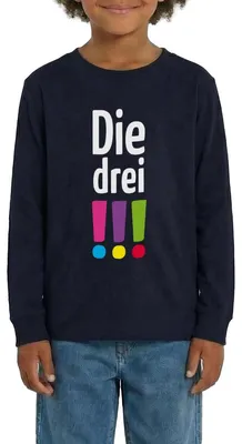 Produktbild von Spreadshirt Die Drei Ausrufezeichen Logo Teenager Premium Langarmshirt, 158/164 (12 Jahre), Navy