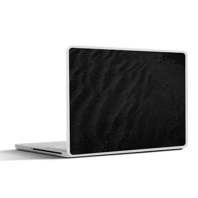 Produktbild von MuchoWow® Laptop Aufkleber Sticker Cover Sand - Schwarz - Weiß - Strand 31x22.5 cm - Laptop-Deko
