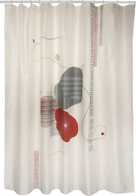 Produktbild von Spirella Anti-Schimmel Duschvorhang "Teiva" Anti-Bakteriell, waschbar, wasserdicht Polyester 180x200cm terracotta-ecru, natur-beige