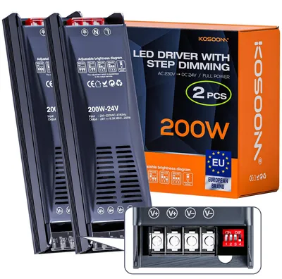 Productafbeelding van LED Transformator Dimbare 200 W - DC 24 V Voeding - Constant Vermogen