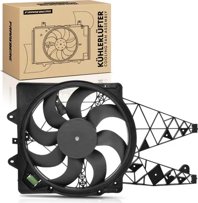 Obrázek produktu pro Frankberg 1x chladič motoru s jedním ventilátorem a rámem ventilátoru chladiče Fiat Punto Evo 199 Alfa Romeo Mito 955