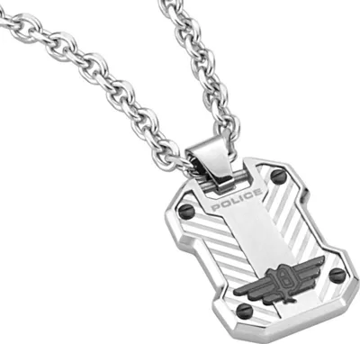 Produktbild von Police Halskette Dog-Tag Edelstahl Kette mit Anhänger PJ26324PSS.01