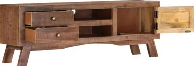 Produktbild von vidaXL TV-Schrank 110x30x40 cm Raues Mangoholz