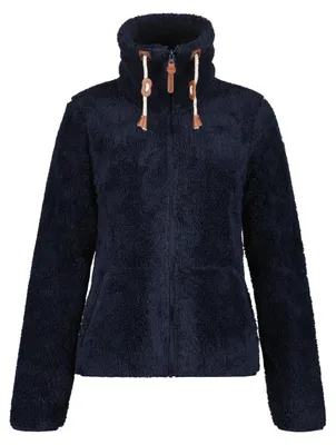 Produktbild von Icepeak Colony Teddy Fleecejacke Damen Langhaarfleecejacke, Farbe:Dunkelblau, Größe:M