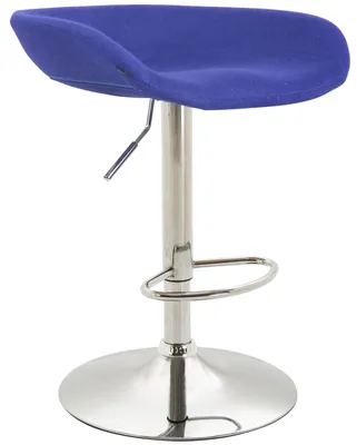 Produktbild von Barhocker HLO-CP58 Filz chrom  blau