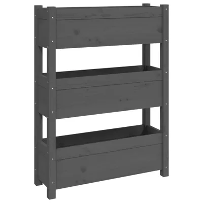 Obrázek produktu pro vidaXL květináč Grey 77x25x104,5 cm Borovicový masiv