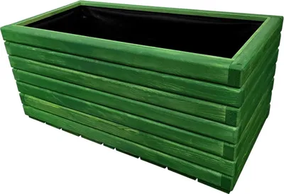 Obrázek produktu pro HolzGarden Dřevěný květináč z masivu impregnovaný včetně vnitřní netkané textilie 80×40×40 cm barva Akácie venkovní truhlík na květiny 88 l