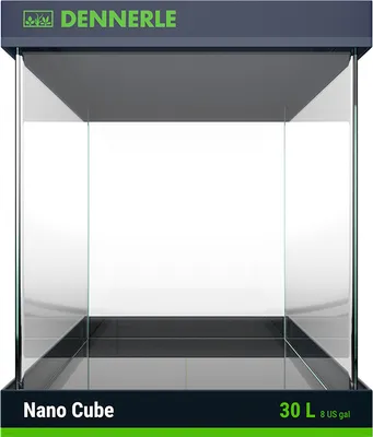 Produktbild von Dennerle Nano Cube, 30 Liter - 30 x 30 x 35 cm - Mini-Aquarium mit abgerundeten Ecken