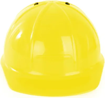 Imagen del producto de Casco de construcción amarillo, ajustable, protección para obras, casco de seguridad