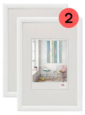 Productafbeelding van Walther Design fotolijsten, wit, 15 x 20 cm, set van 2, Trendstyle, kunststof