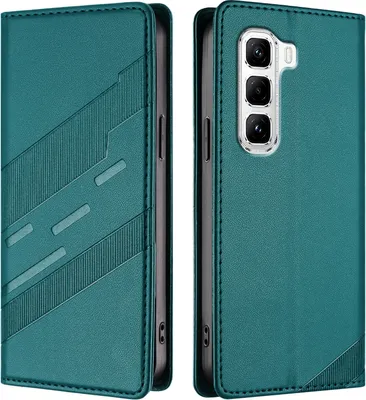 Obrázek produktu pro Pouzdro pro Infinix Hot 50 Pro 4G,Polyuretankožené peněženkové pouzdro s přihrádkou na karty a funkcí stojánku Grün