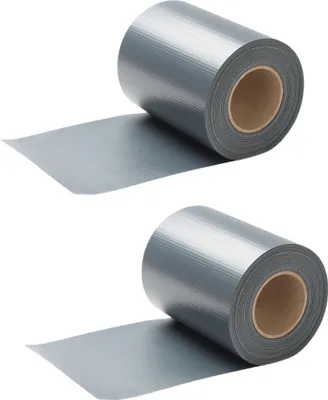 Produktbild von TolleTour Sichtschutzstreifen PVC Windschutzstreifen Doppelstabmatten 100m Grau