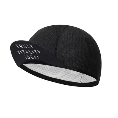 Image de ROCKBROS TVI Casquette de vélo avec visière solaire Casquette de baseball respirante Casquette de vélo Sports d'extérieur Femme Noir