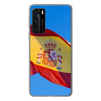 Produktbild von MuchoWow® Handyhülle Schutzhülle Hülle für Huawei P40 Die Nationalflagge von Spanien Silikon Softcase Handy Hülle - Handytasche