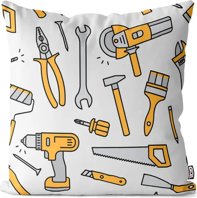 Produktbild von VOID Werkzeug Grafik Muster Kissenbezug Kissenhülle Sofakissen Kissen Deko Outdoor-Kissen Dekokissen
