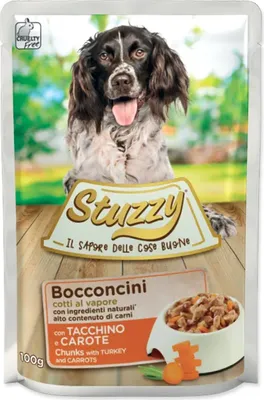 Produktbild von STUZZY Chunks with turkey and carrots - nassfutter für Hunde - 100 g